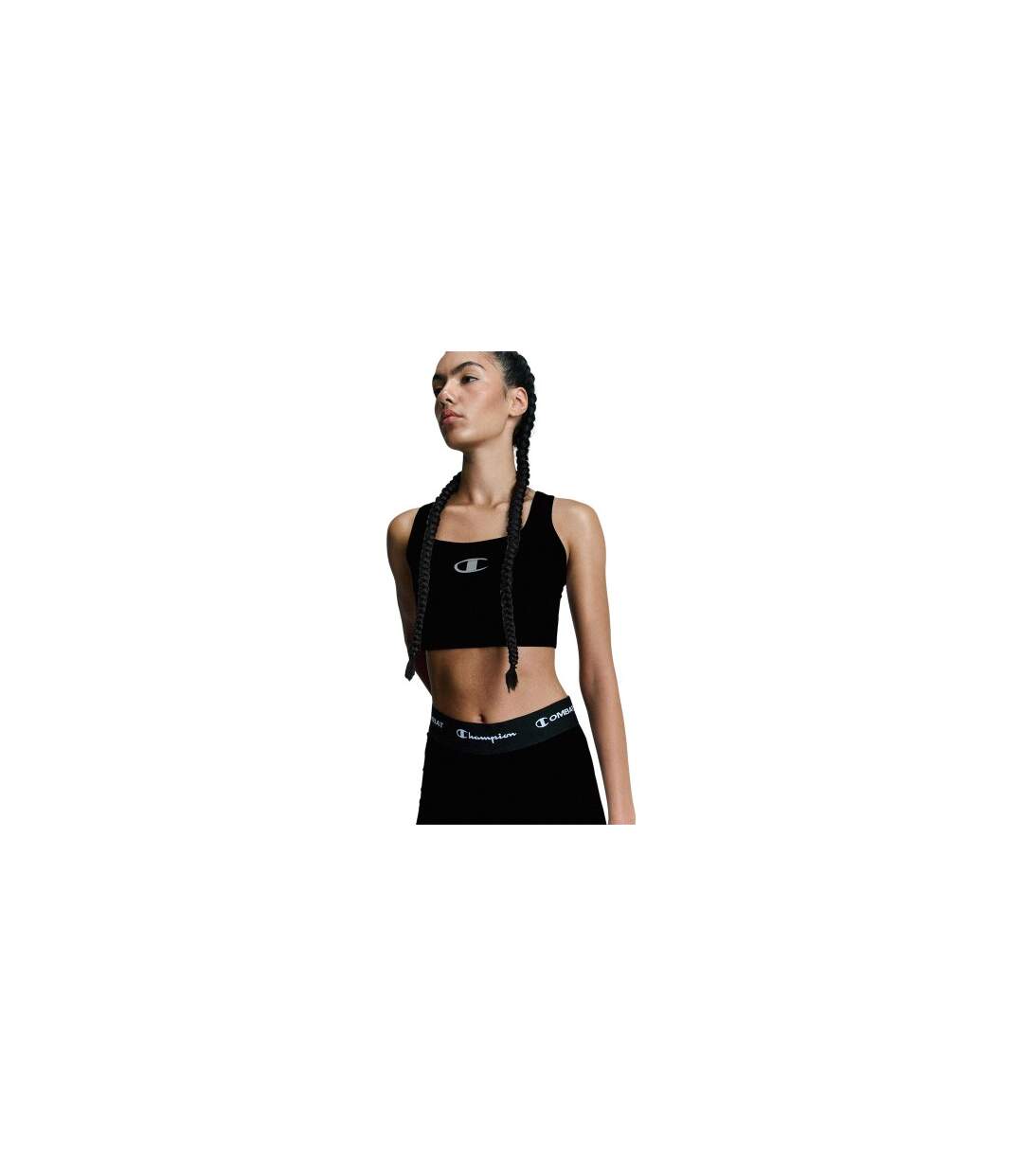 Womens/ladies Combat Sports Bra Black Champion-1