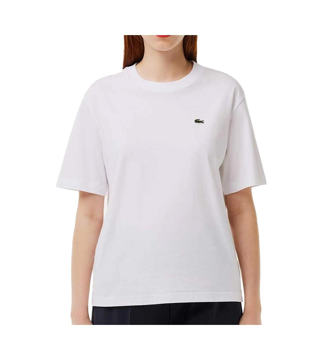T-shirt blanc femme lacoste relaxed fit - 32-1
