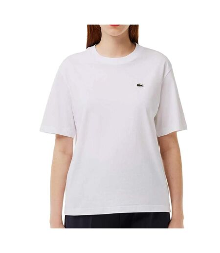 T-shirt blanc femme lacoste relaxed fit - 32