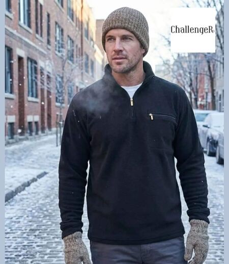 Sweat Polaire Col Zippé Caribou2 Confort & Isolation
