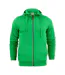 Mens Plain Full Zip Hoodie Fresh Green Printer-1