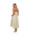 Robe Mi-longue Motif/style Floral Femme Vert De Gris Clair AX Paris-3