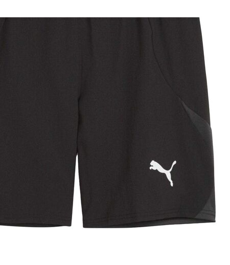Mens Teamfinal Football Shorts Black White Puma