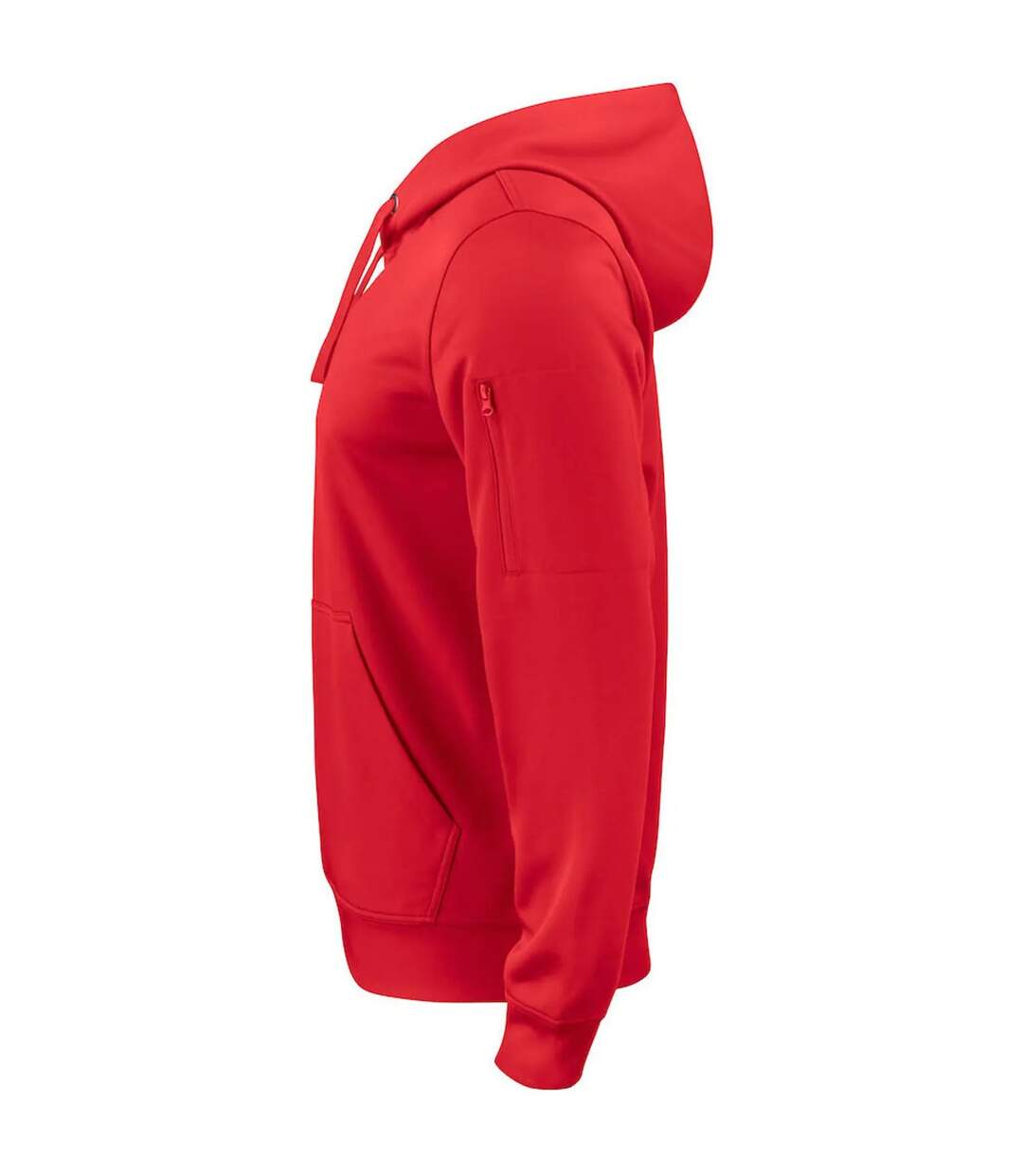 Unisex Adult Basic Active Pullover Hoodie Red Clique-3