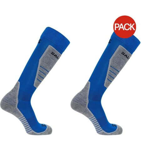 Lot De 2  Chaussettes De Ski Aces Homme Bleu Salomon
