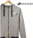 AXXANO AH1169M — Sweat à capuche marine et écru : le confort texturé 100% coton-4