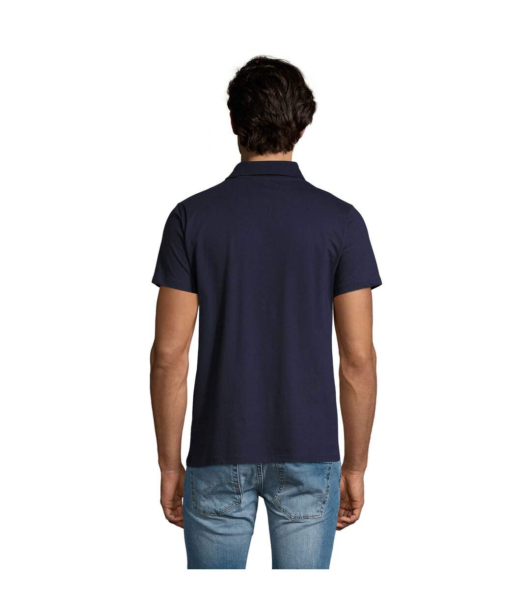 Polo Prescott Homme Bleu Marine Français SOLS-3