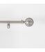 Kit de tringle à rideaux extensible Sphère - L120 /L210 cm - Chrome-1