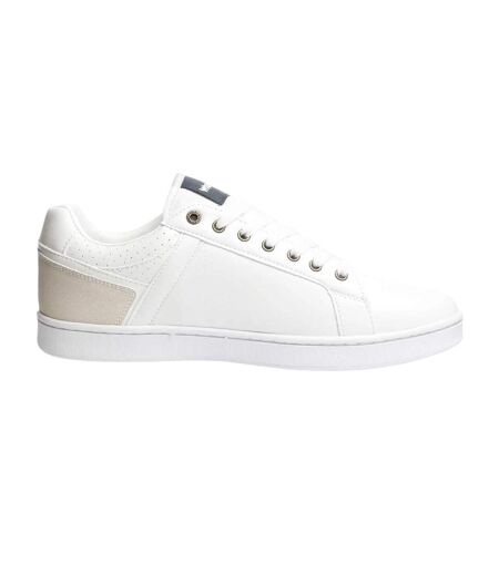 Mens Kit Leather Flat Trainers White Wrangler