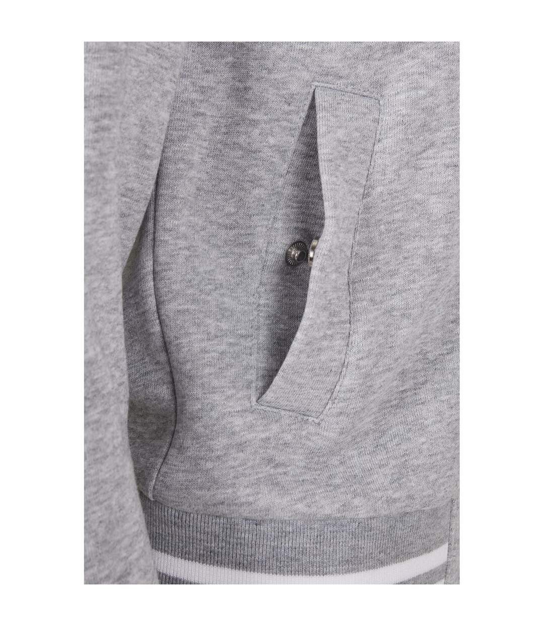 Veste De Survêtement College Femme Gris Blanc Urban Classics-3