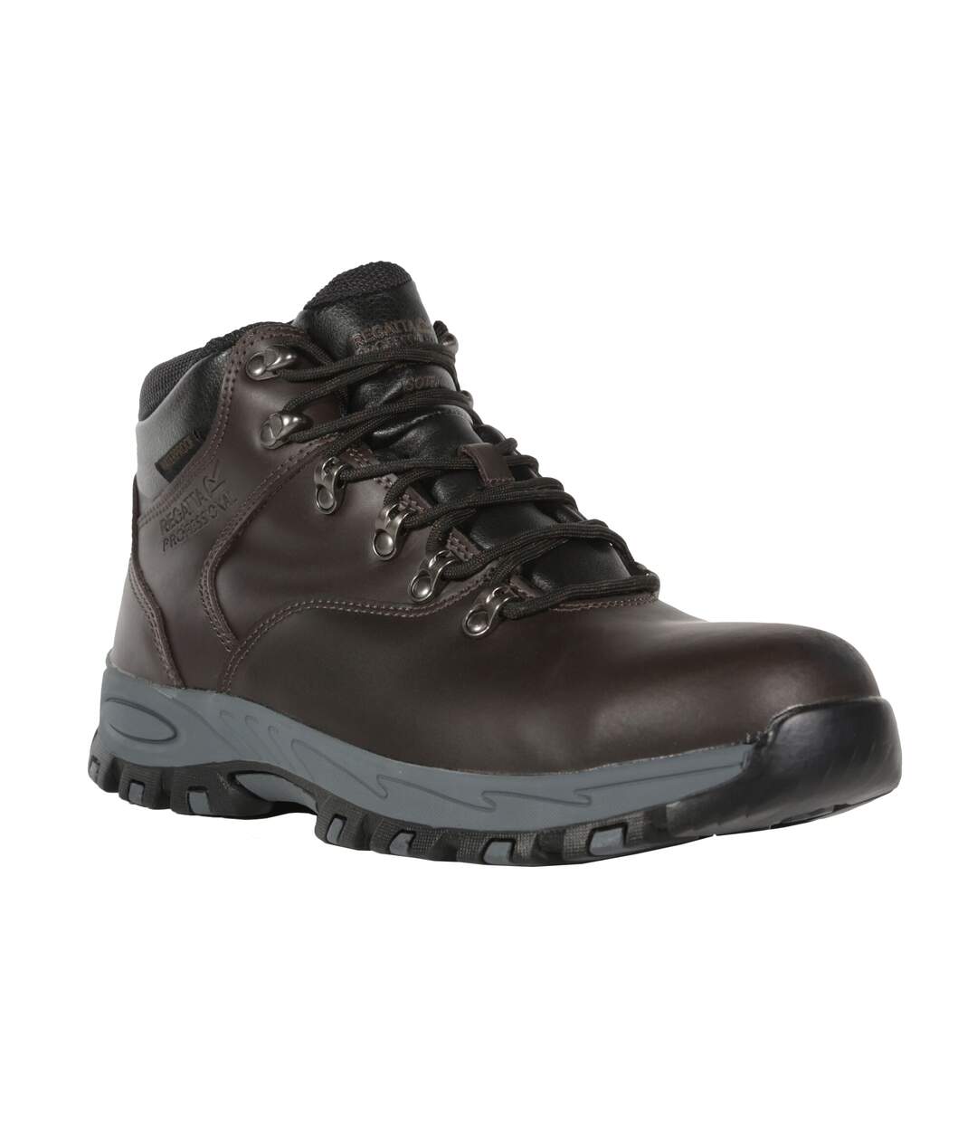 Mens gritstone leather safety boots peat Regatta