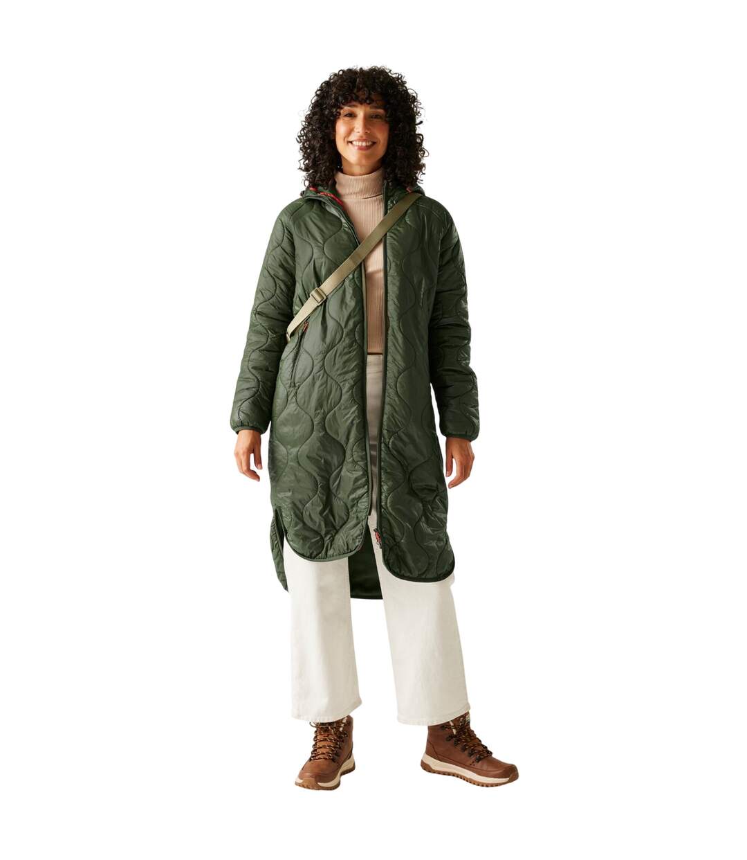 Doudoune Motif/style Matelassé Triea Femme Kaki Foncé Regatta-1