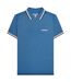 Mens Ss25 Triple Tipped Polo Shirt Dark Blue Lambretta-1