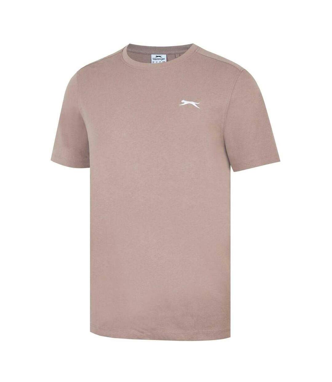 Mens 3d Logo T-shirt Dark Beige Slazenger-3
