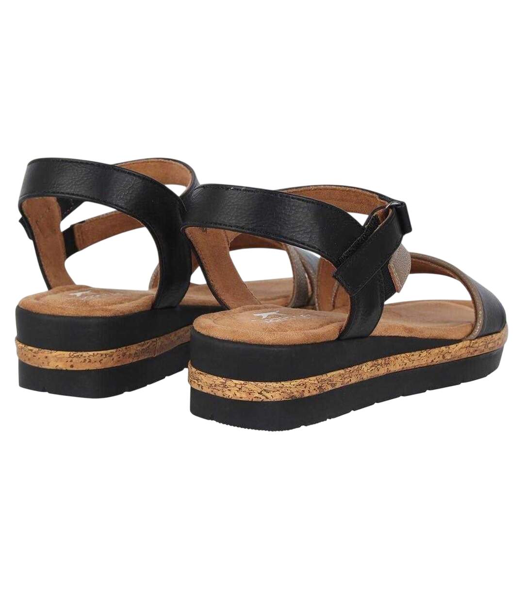 Sandales Femme Noir Jaune Or Slazenger-2