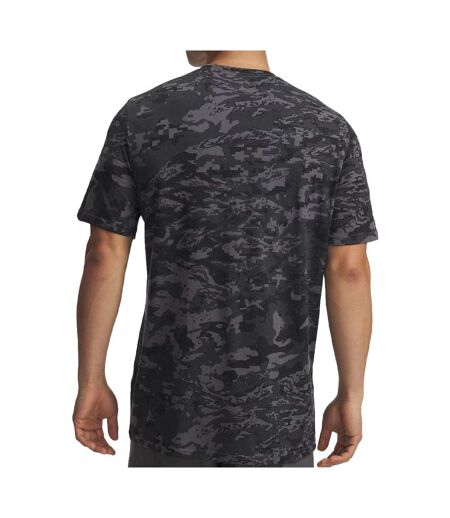 T-shirt gris/noir homme under armour camo