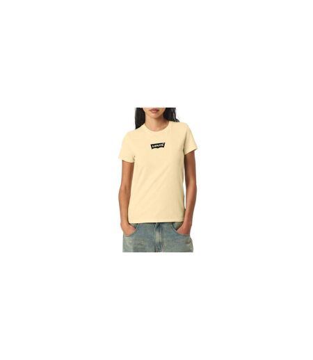 T-shirt Motif/style Imprimé Graphique Femme Jaune Beurre Levis
