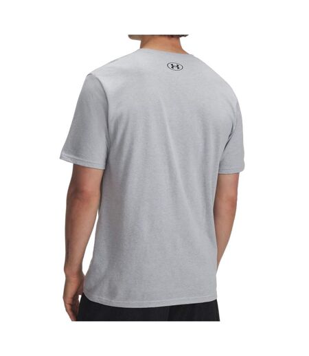 T-shirt beige foncé homme under armour camo chest stripe