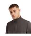Haut De Sport Extensible À Col Montant Zippé Motif/style Panneau Contrasté Lawrie Homme Anthracite Chiné Trespass-4