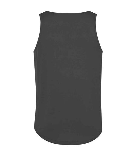 Mens tank top charcoal AWDis Cool