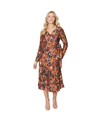 Robe mi-longue femme marron Dorothy Perkins