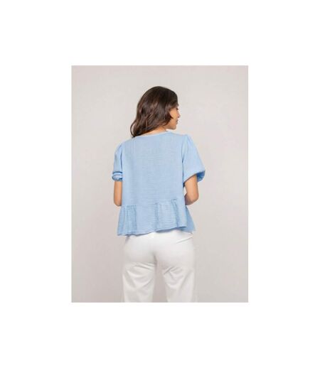 Blouse nouée gaze de conton OLERVIE - Dona X Lisa