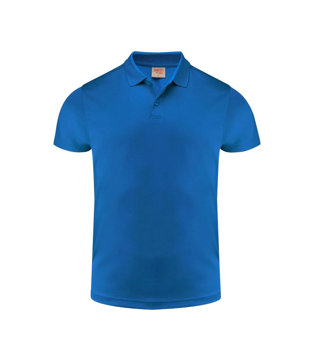 Mens Smash Polo Shirt Bright Blue Printer RED-1
