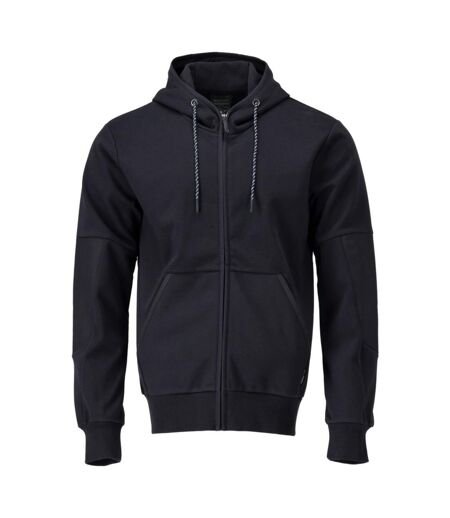 Mens Customised Windproof Full Zip Hoodie Dark Navy Mascot