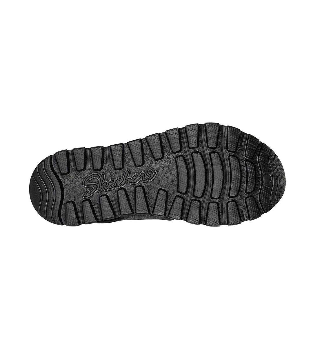 Womens/ladies Arch Fit Flat Sandals Black Skechers-4