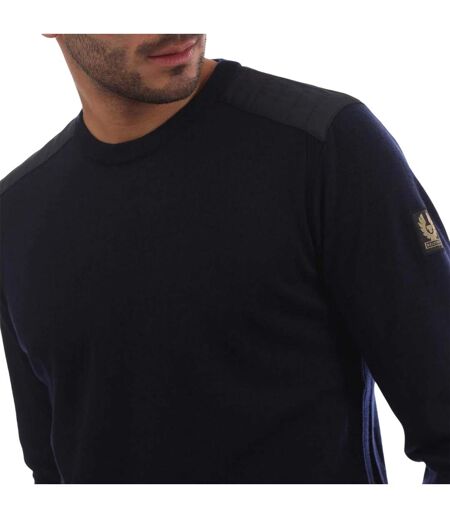 Mens Wool Regular Jumper Navy Belstaff