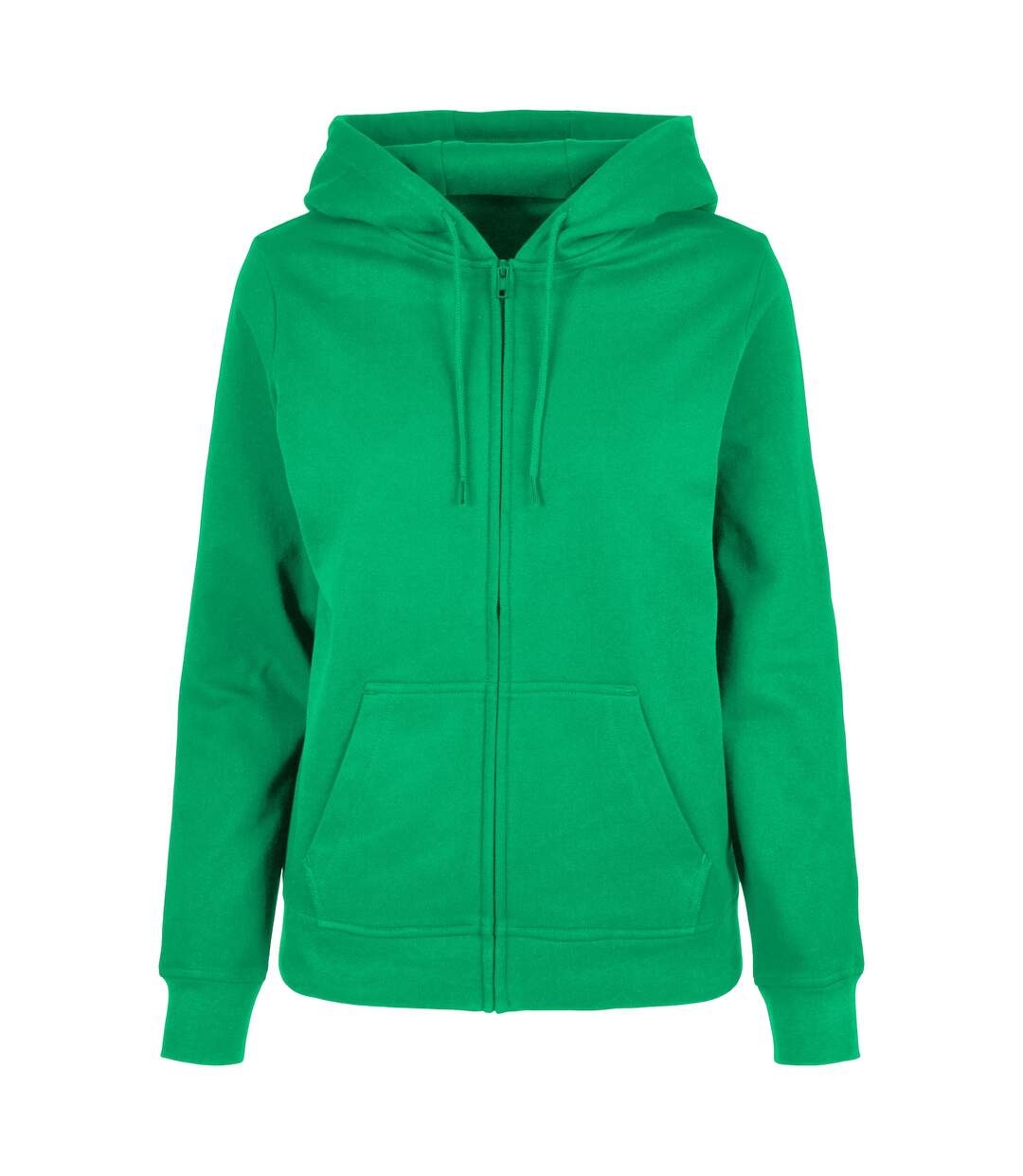 Veste à capuche basic femme vert gazon Build Your Brand-1