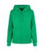 Veste à capuche basic femme vert gazon Build Your Brand-1