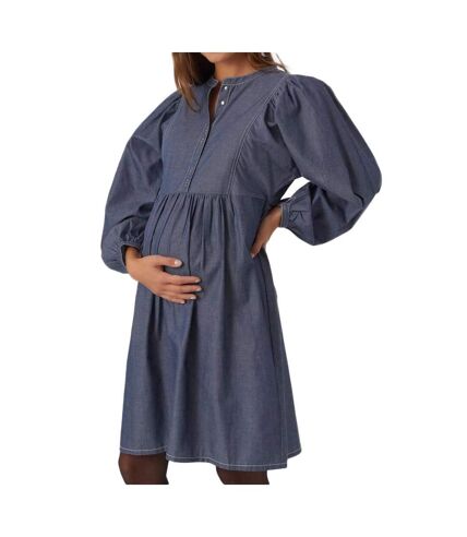 Robe Bleu Foncé Femme Mamalicious Jeanne - L