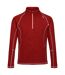 Regatta Mens Yonder Quick Dry Moisture Wicking Half Zip Fleece Jacket (Danger Red) - UTRG3786