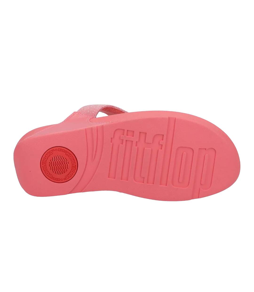Womens/ladies lulu shimmerlux flip flops rosy coral FitFlop-4