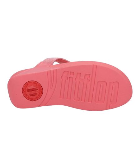 Womens/ladies lulu shimmerlux flip flops rosy coral FitFlop