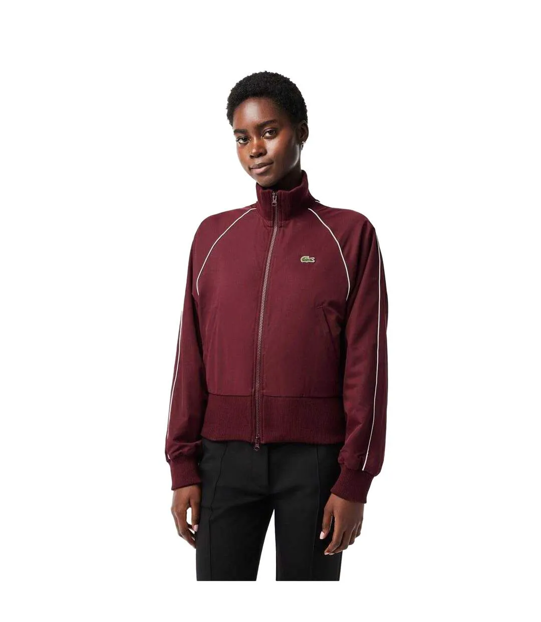 Veste De Survêtement Sport Femme Bordeaux Lacoste-1