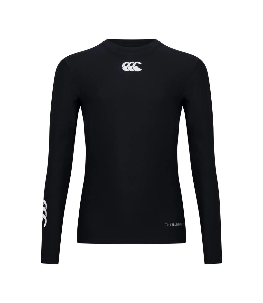 Womens/ladies Thermoreg Long-sleeved Top Black Canterbury-2