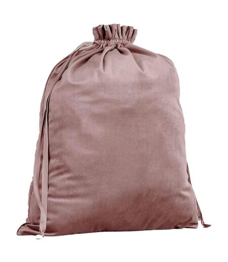 Plain velvet gift bag 44cm x 36cm rose quartz Bagbase