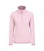 Womens/ladies Montana Half Zip Fleece Top Dark Pink Mountain Warehouse-2