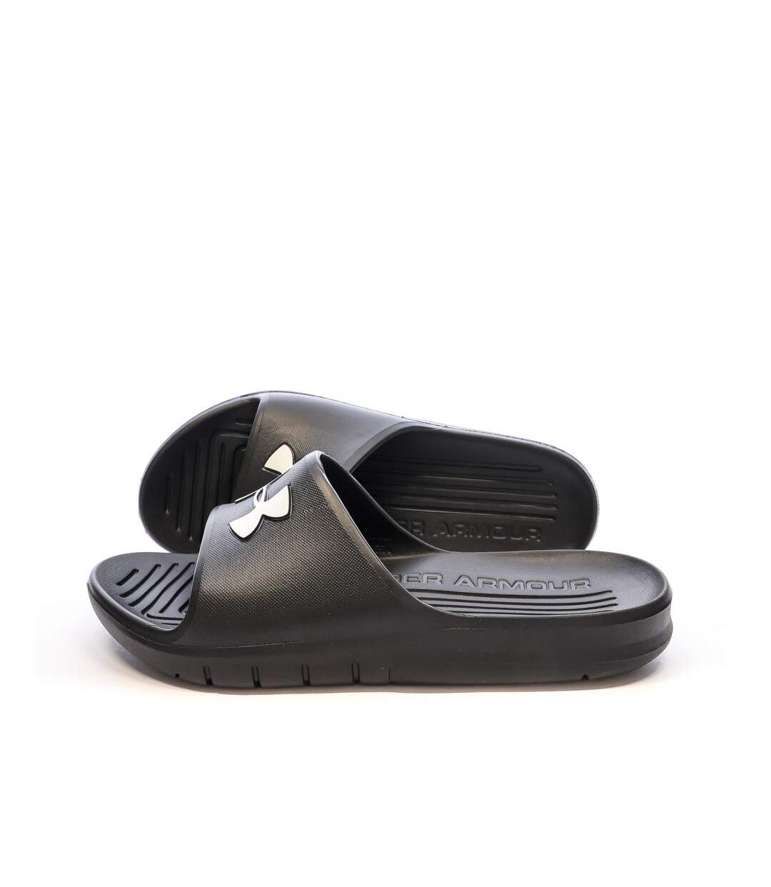 Claquettes noires homme under armour core pth - 37.5-1
