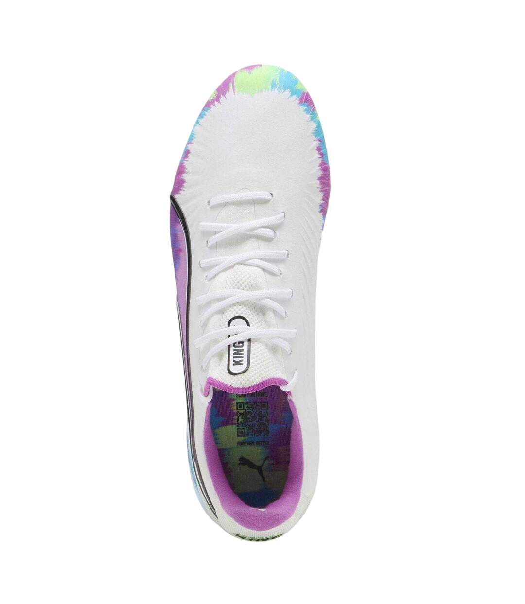 Mens King Ultimate Brilliance Tie Dye Firm Ground Football Boots White Puma-4