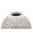 Vase Déco en Résine Wave 34cm Blanc-4