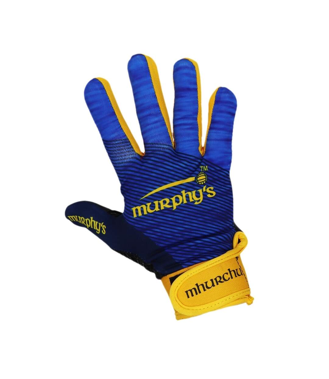 Unisex adult gaelic gloves navy/yellow Murphys-1