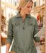 Veste Saharienne Femme Mayflower Manga1 Kaki-1
