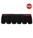 Pack Of 5  Mens Cotton Blend Boxer Shorts  Black Multicoloured Giorgio-1