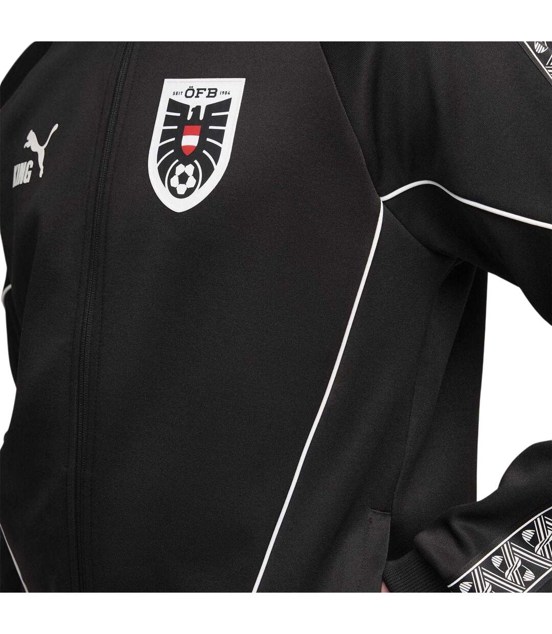 Mens World Cup 2026 Austria Fc Tracksuit Top Black White Puma-4