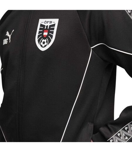 Mens World Cup 2026 Austria Fc Tracksuit Top Black White Puma
