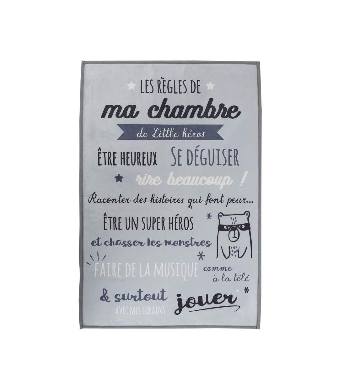 Tapis règles de la chambre enfant 60x90 cm-1