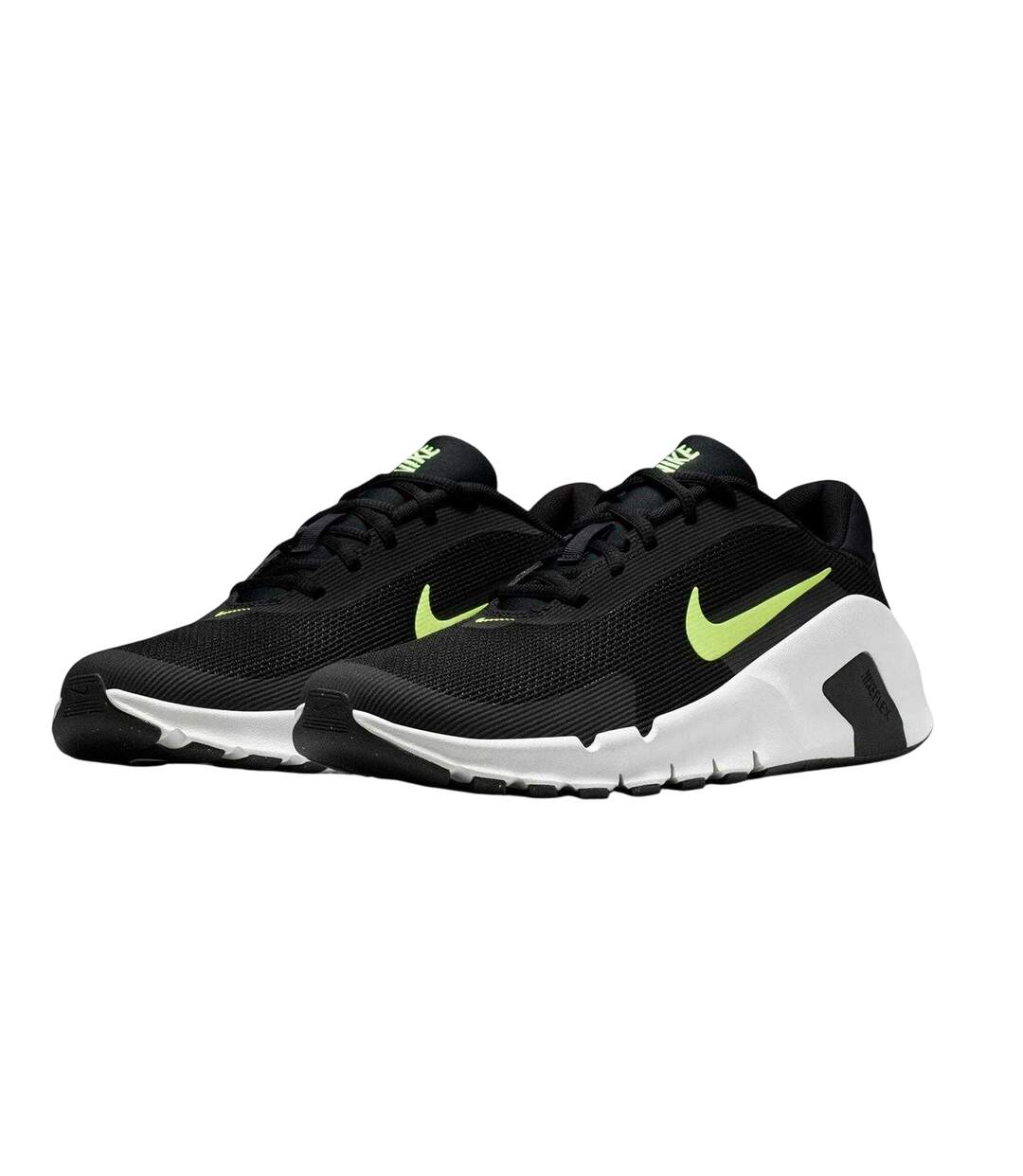 Mens Flex Trainers Black Volt Nike-4